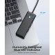 USB хъб Orico PAPW3AT-C3-015-BK-EP