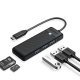 USB хъб Orico PAPW3AT-C3-015-BK-EP