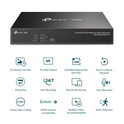 Мрежов видео рекордер TP-Link NVR1004H-4P