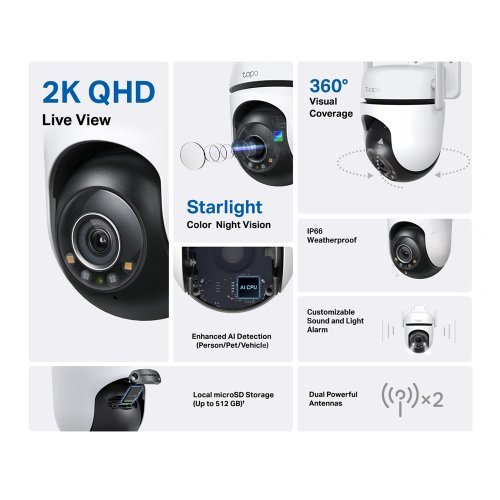 IP камера TP-Link C520WS Tapo C520WS (снимка 4)