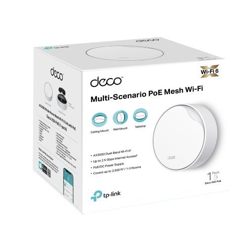 MESH система TP-Link Deco X50-PoE Deco X50-PoE(1-pack) (снимка 1)