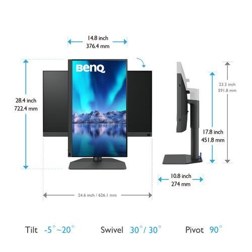 Монитор BenQ 9H.LLPLB.QBE (снимка 8)