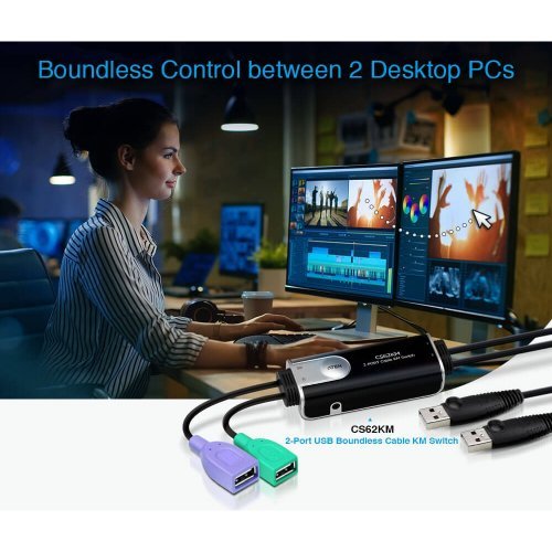 KVM суич ATEN CS62KM (снимка 5)