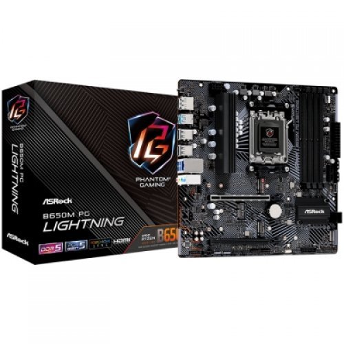 Дънна платка ASRock B650M PG LIGHTNING (снимка 1)