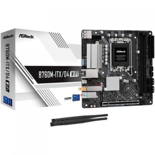 Дънна платка ASRock B760M-ITX/D4 WIFI (снимка 1)