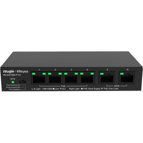 Суич Ruijie RG-ES106D-P V2 (снимка 2)