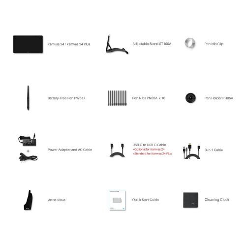 Графичен таблет HUION GS2402 (снимка 2)