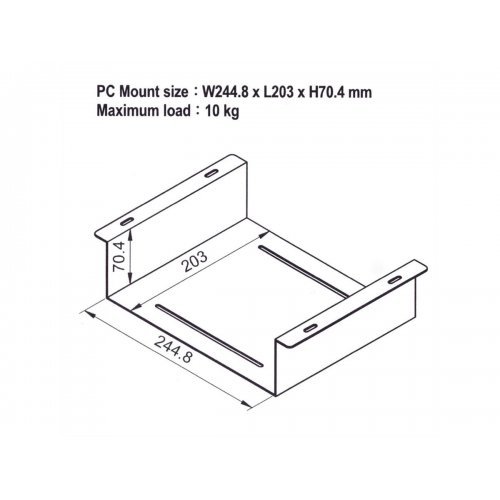 Компютърни бюра > Roline 17.03.0113 (снимка 5)