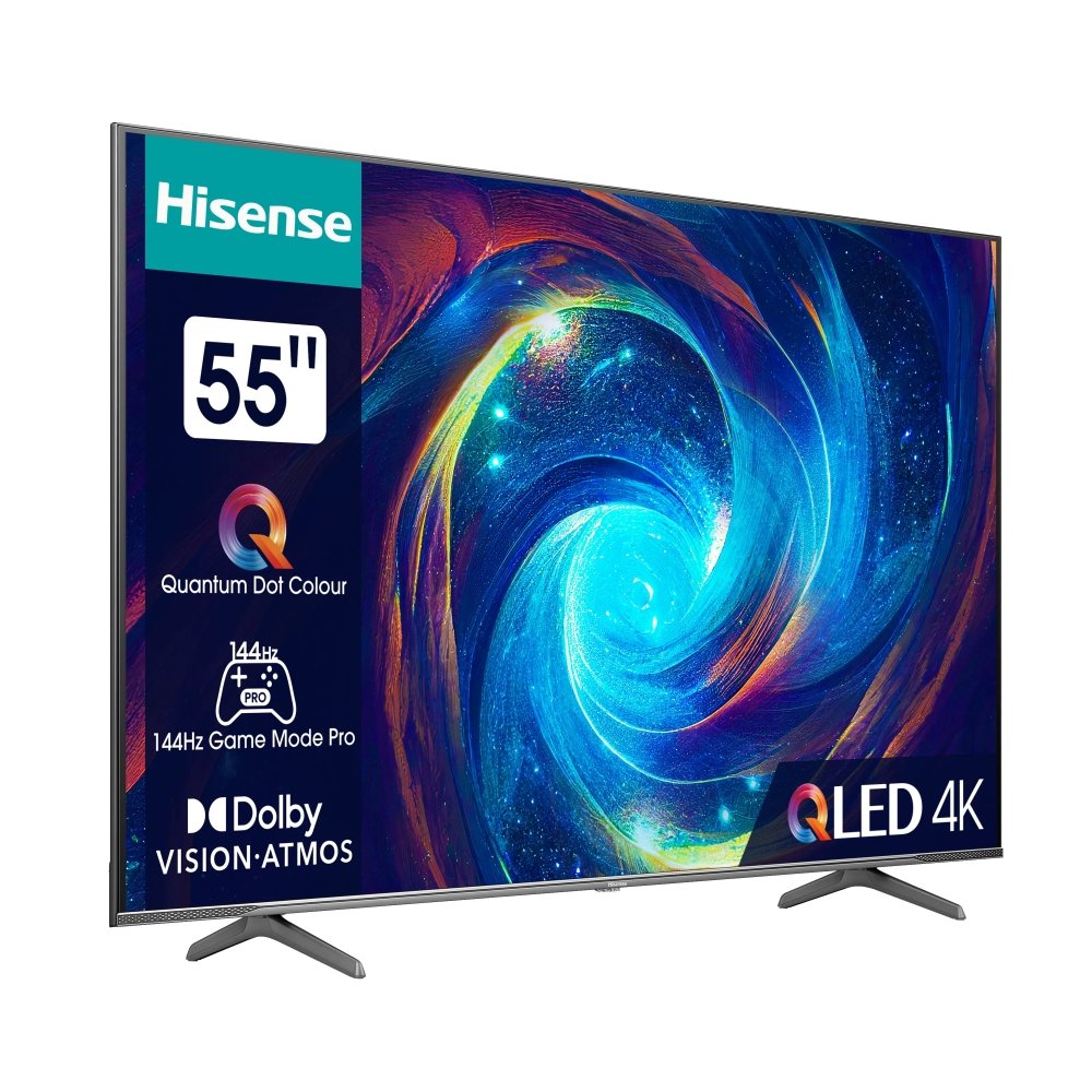 Телевизор Hisense 55" E7KQ Pro, 4K Ultra HD 3840x2160, QLED, Quantum
