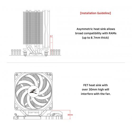 Охлаждане за компютри > Zalman CNPS10X-PERFORMA-WH (снимка 15)
