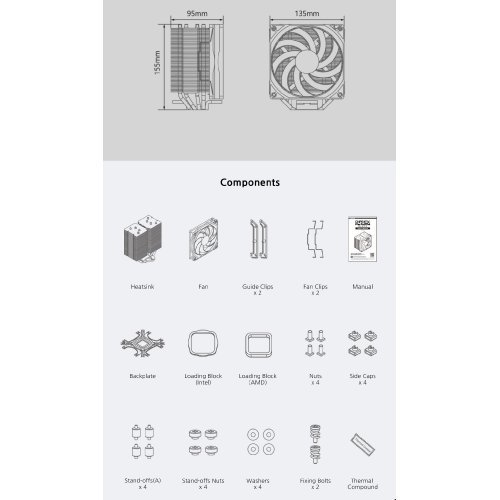 Охлаждане за компютри > Zalman CNPS10X-PERFORMA-WH (снимка 19)