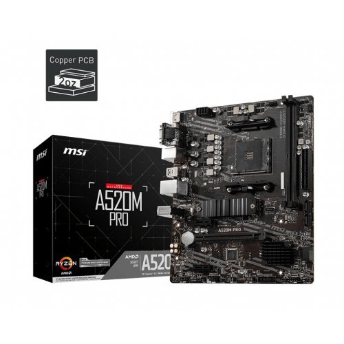 Дънна платка MSI A520M PRO (снимка 1)