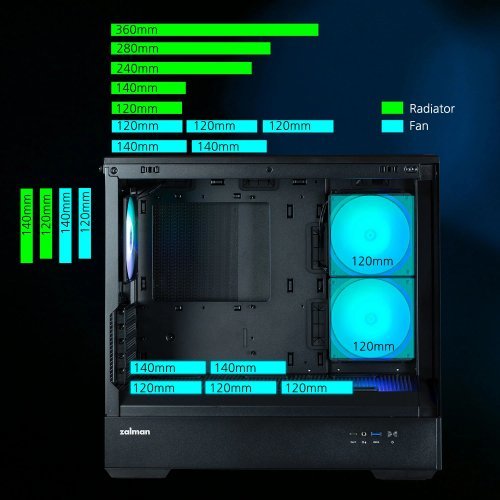 Компютърна кутия Zalman ZM-P30-BK (снимка 2)