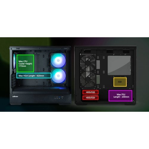 Компютърна кутия Zalman ZM-P30-BK (снимка 11)
