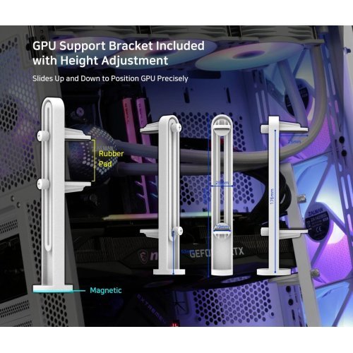 Компютърна кутия Zalman ZM-Z10-DUO-WHITE (снимка 6)