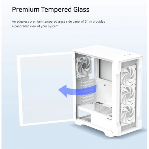 Компютърна кутия Zalman ZM-I3-NEO-TG-White (снимка 8)