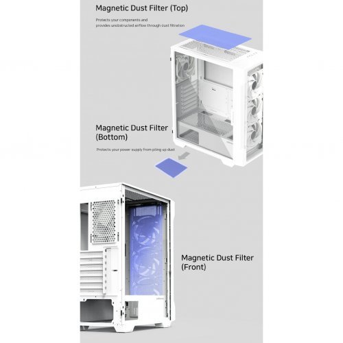 Компютърна кутия Zalman ZM-I3-NEO-TG-White (снимка 17)