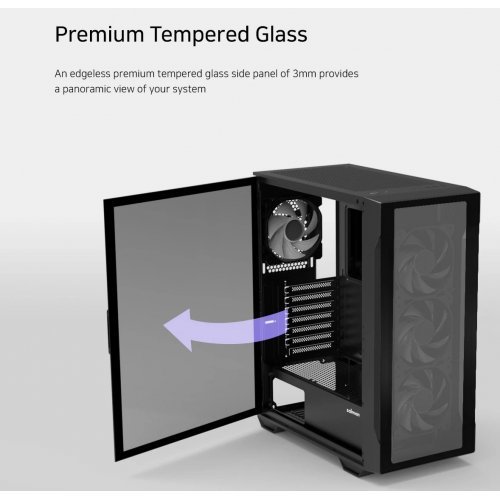 Компютърна кутия Zalman ZM-I3-NEO-TG-Black (снимка 11)