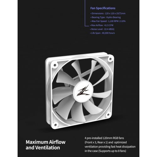 Компютърна кутия Zalman ZM-I3-NEO-WH (снимка 8)