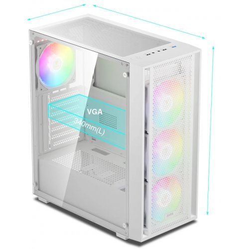 Компютърна кутия Gamdias GAMDIAS-AURA-GC2-ELITE-WH (снимка 5)