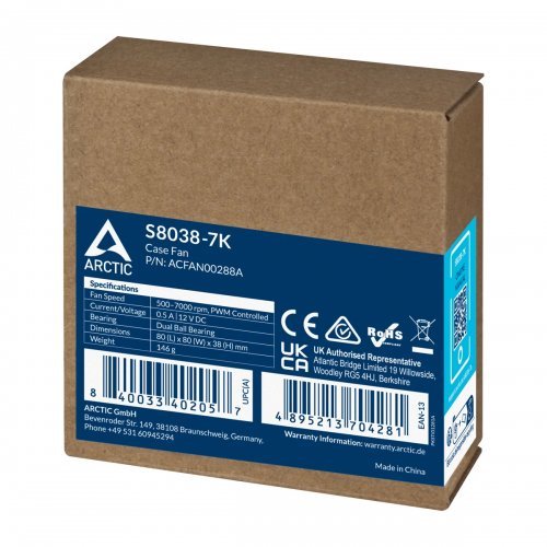 Сървърен вентилатор Arctic Cooling S8038-7K ACFAN00288A (снимка 3)