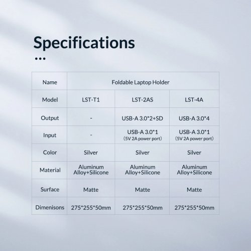 Стенд за лаптоп Orico LST-2AS-SV-BP (снимка 13)