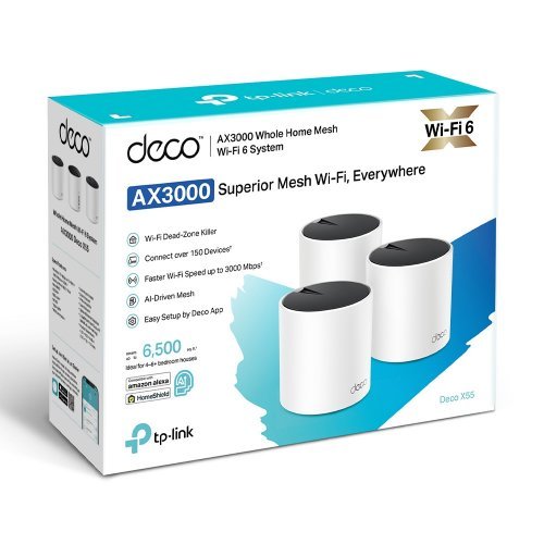 Безжичен рутер TP-Link Deco Deco X55(3-pack) (снимка 5)