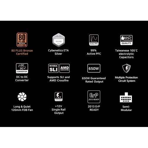 Захранващ блок Zalman ZM650-GV3 (снимка 20)