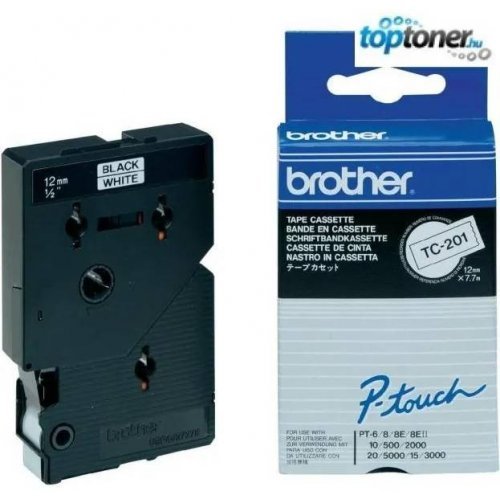 Консумативи за етикетни принтери > Brother TC201 (снимка 1)