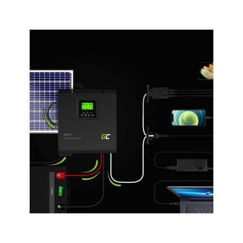 Инвертор GREEN CELL GC-INV-12V-1000W-INVSOL01 (снимка 2)