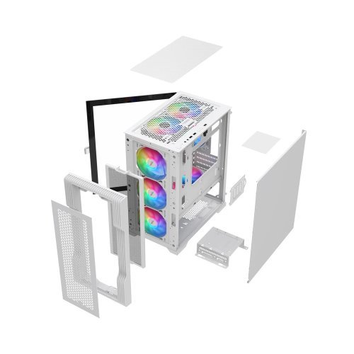 Компютърна кутия 1stPlayer TRILOBITE T3-WH-4F1 (снимка 8)
