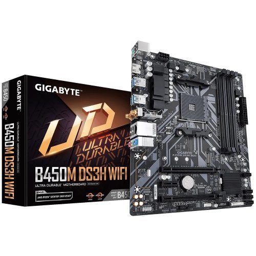 Дънна платка Gigabyte B450M DS3H WIFI (снимка 1)