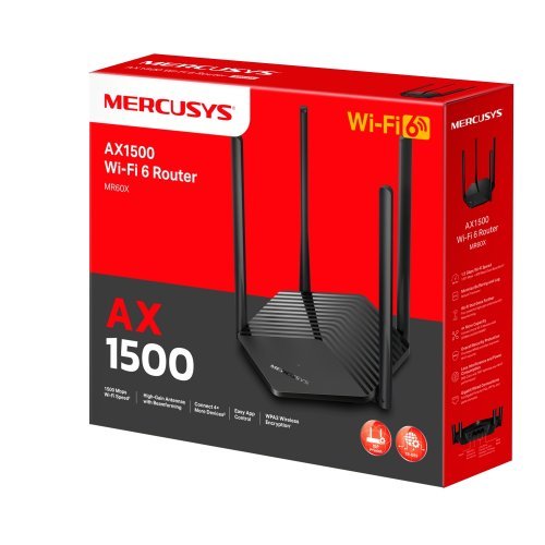Безжичен рутер Mercusys MR60X (снимка 4)