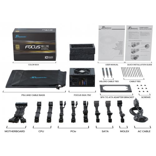 Захранващ блок Seasonic SSR-750SGX (снимка 9)