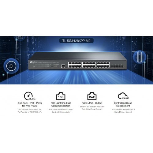 Суич TP-Link JetStream TL-SG3428XPP-M2 (снимка 7)