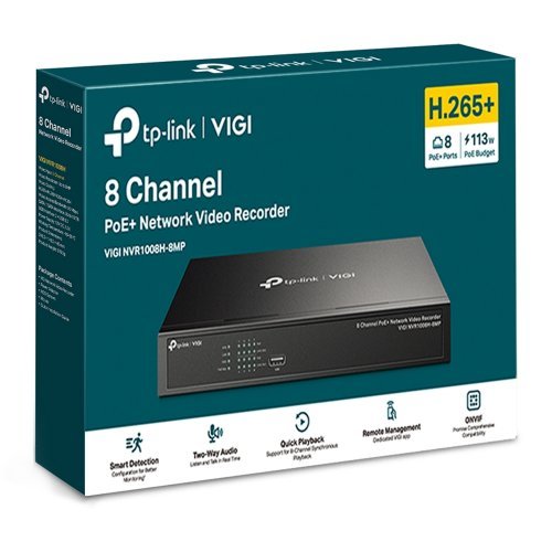 Мрежов видео рекордер TP-Link VIGI NVR1008H-8MP IGI NVR1008H-8MP (снимка 5)