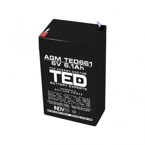 Батерия TED ELECTRIC TED-6V-4.5-AGM (снимка 1)