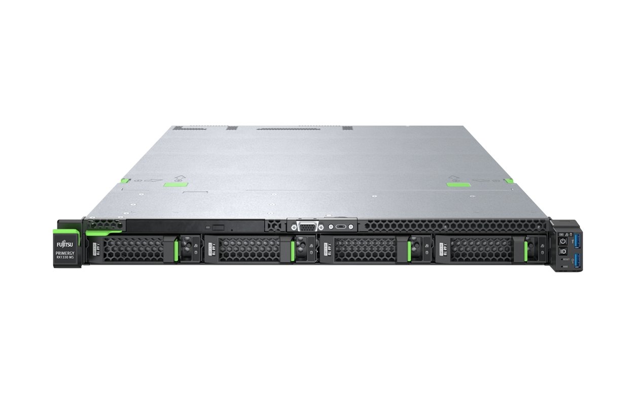 Primergy Rx Сървър FUJITSU PRIMERGY RX1330 M5 Xeon E-2334 4C/8T 3.4GHz 32GB 4x2 ...