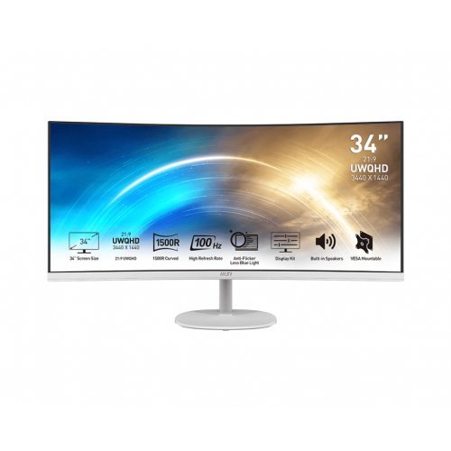 Монитор MSI PRO MP341CQW 9S6-3PB2CT-007 (снимка 1)