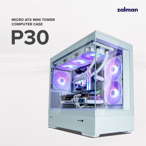 Компютърна кутия Zalman P30 White ZM-P30-WHITE (снимка 25)