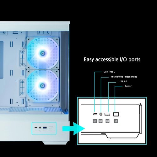 Компютърна кутия Zalman P30 White ZM-P30-WHITE (снимка 31)