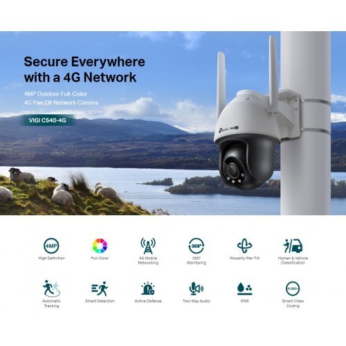 IP камера TP-Link VIGI C540-4G IGI C540-4G(4mm) (снимка 1)