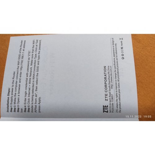Портативен рутер ZTE ZT-PW50 (снимка 12)