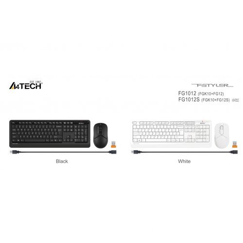 Клавиатура A4Tech Fstyler A4-KEY-FG1012-WH (снимка 5)