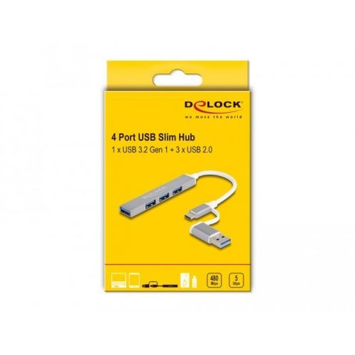 USB хъб Delock 64214 (снимка 4)