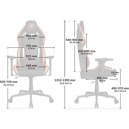 Геймърски стол Cougar Hotrod CG3MARXORB0001 (снимка 8)