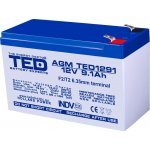 Батерия TED ELECTRIC TED-12V-9AH-AGM