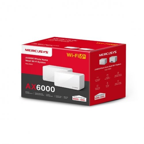 Безжичен рутер Mercusys Halo H90X(2-pack) (снимка 6)