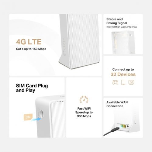 Безжичен рутер Mercusys MB112-4G (снимка 2)