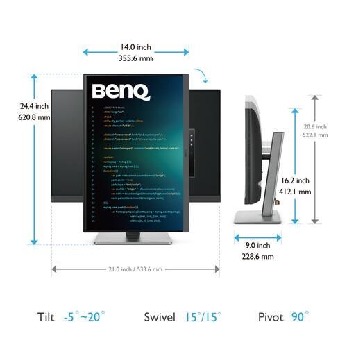 Монитор BenQ 9H.LLXLA.TBE (снимка 9)